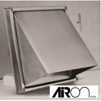 Cowl Wall Vent Outlet - Stainless Steel 100mm